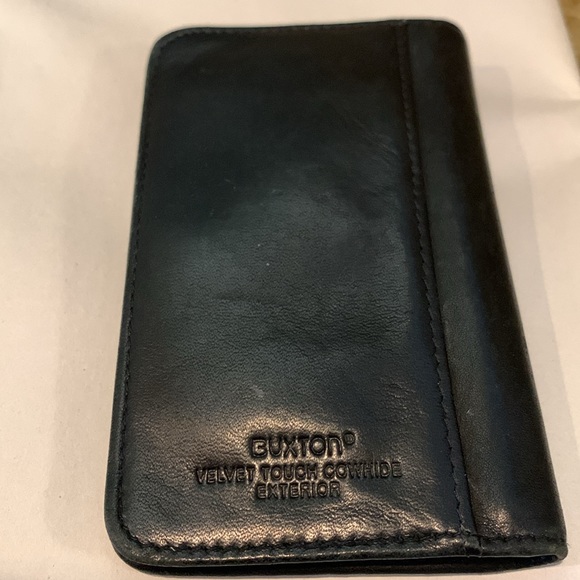 Buxton black soft leather card holder. - Picture 2 of 9
